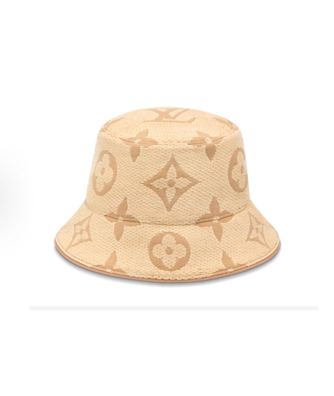 LOUIS VUITTON Бежевая хлопковая панама, фото 2
