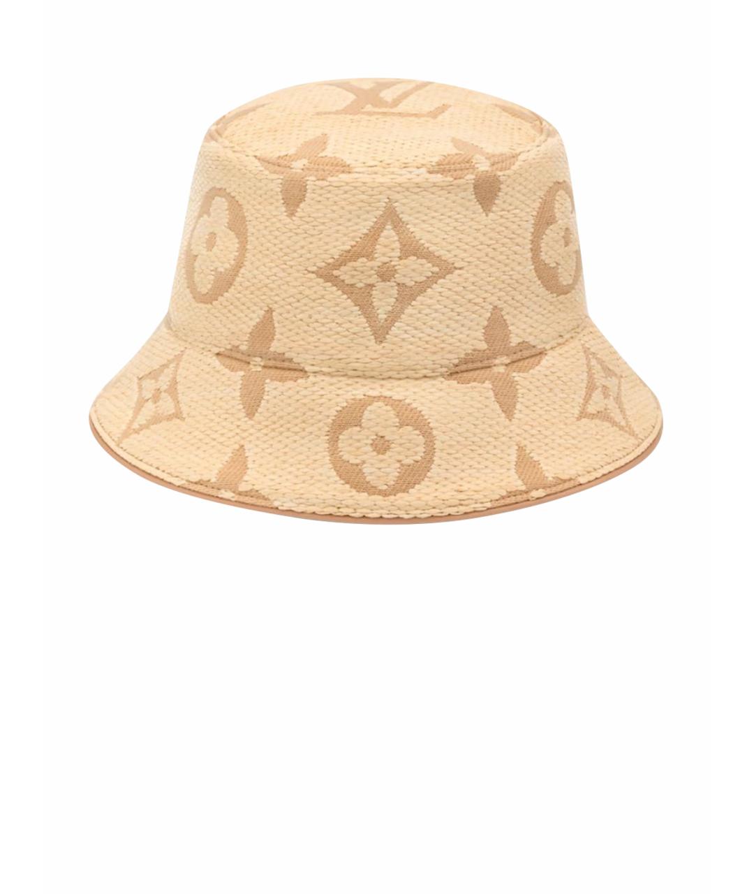 LOUIS VUITTON Бежевая хлопковая панама, фото 1