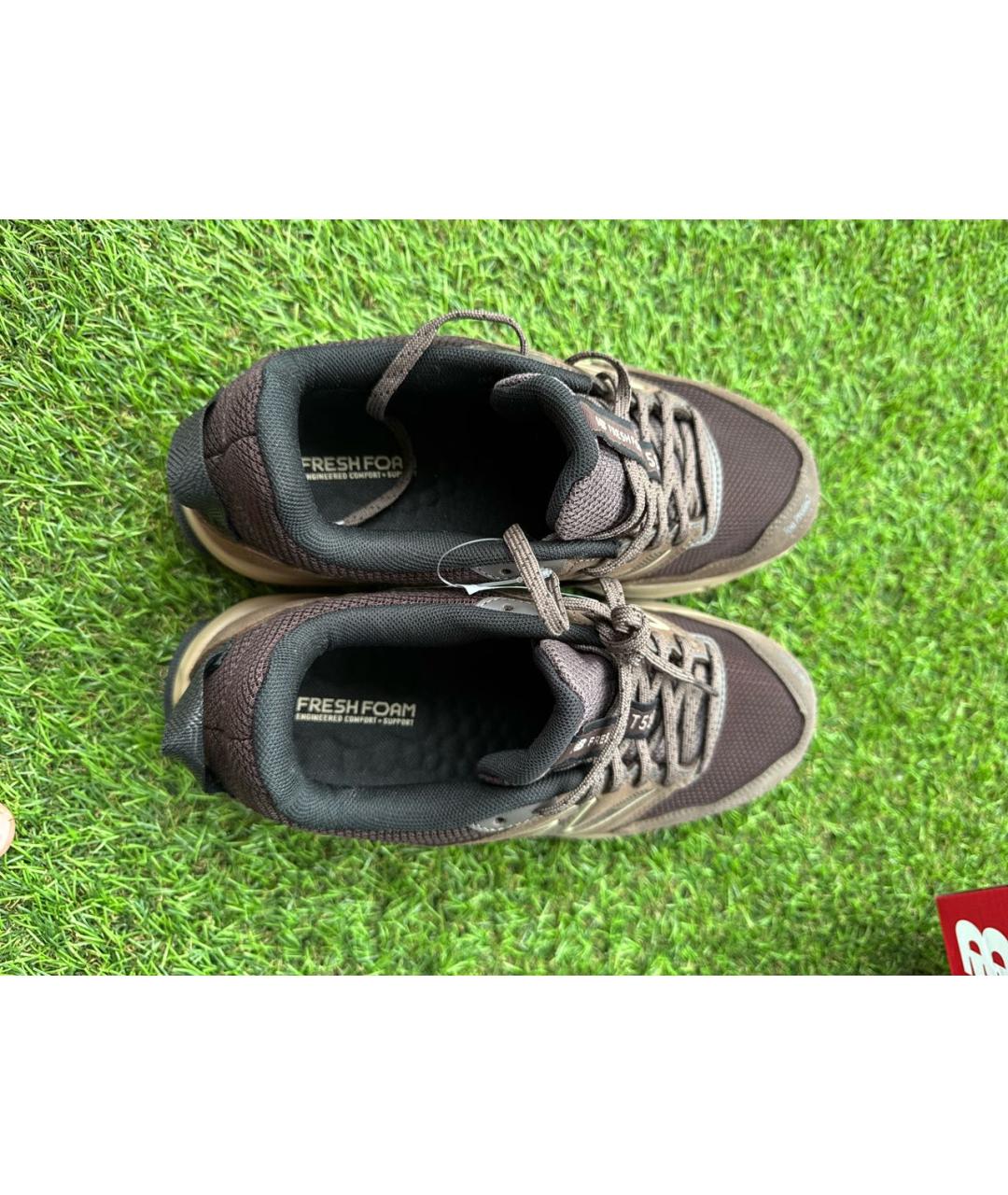 NEW BALANCE Коричневые текстильные кроссовки, фото 3
