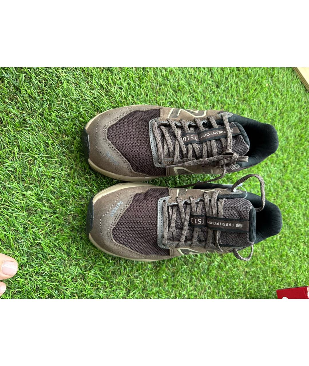 NEW BALANCE Коричневые текстильные кроссовки, фото 2