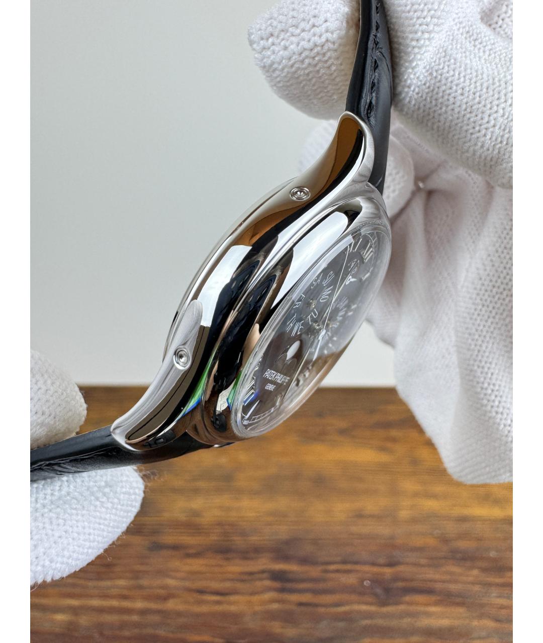 PATEK PHILIPPE Черные платиновые часы, фото 4