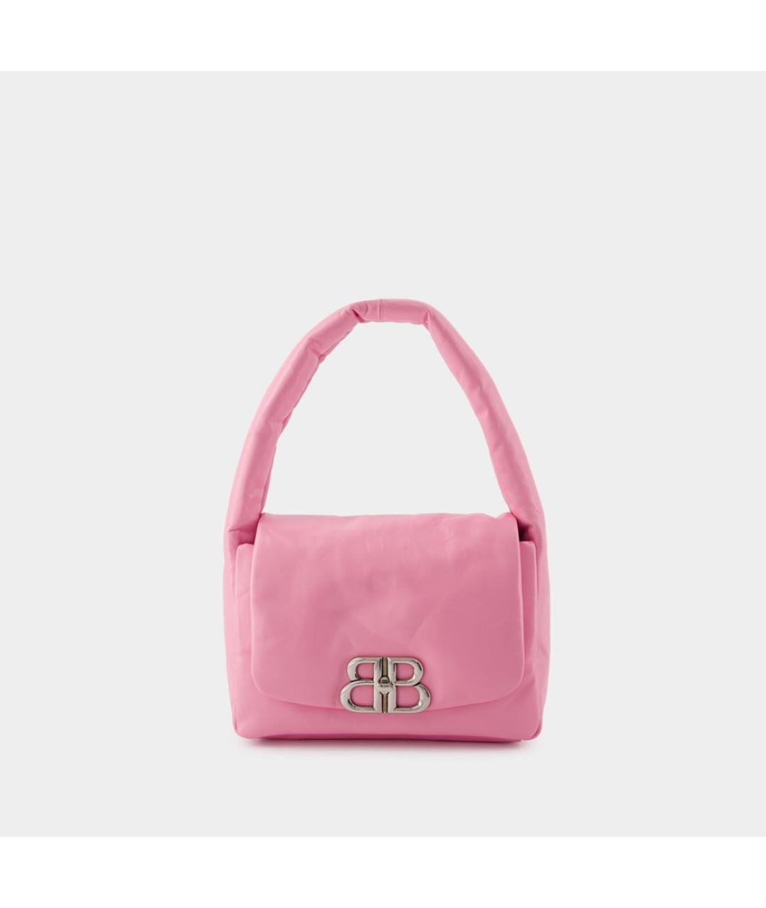BALENCIAGA Розовая кожаная сумка через плечо, фото 5