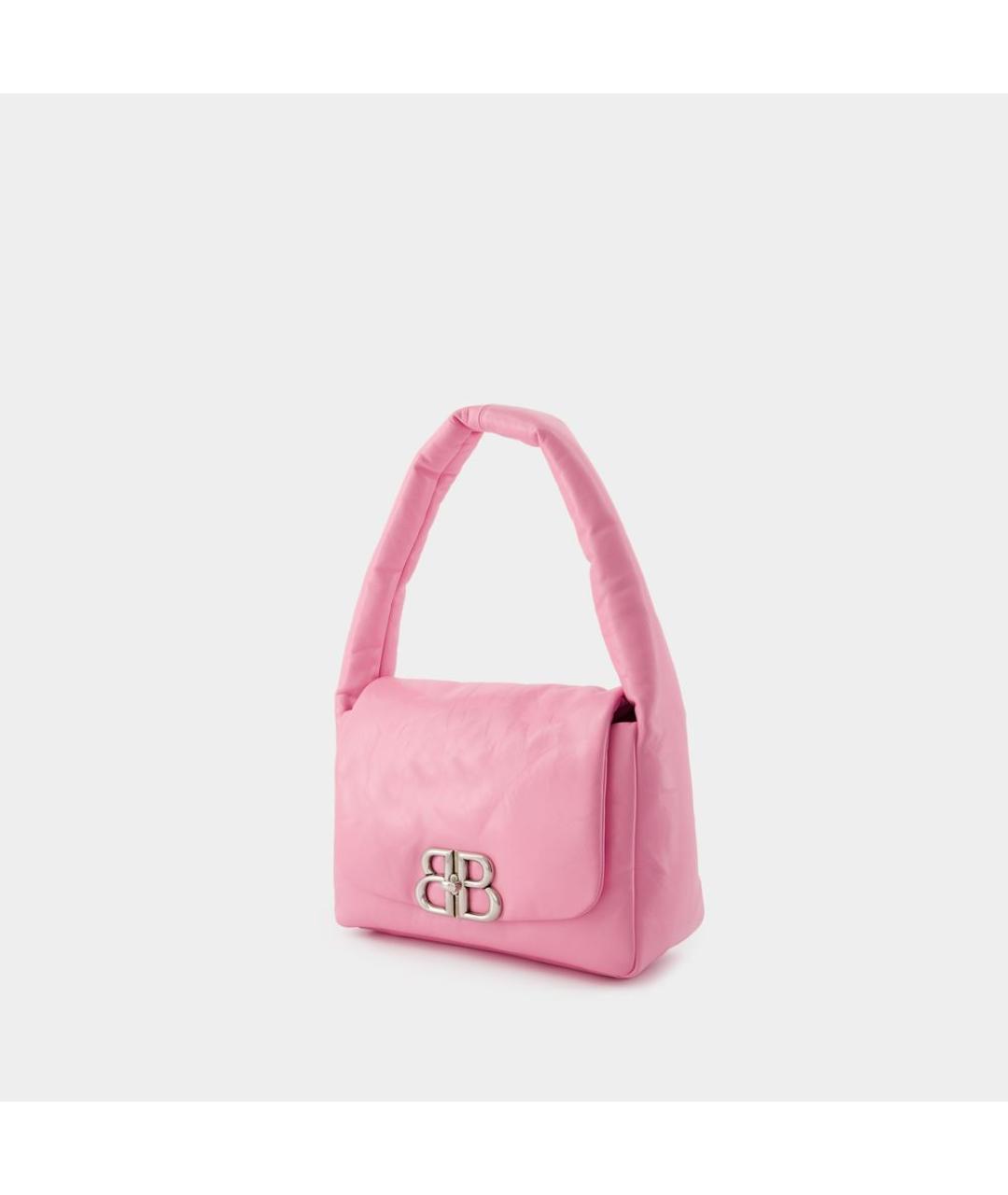 BALENCIAGA Розовая кожаная сумка через плечо, фото 2
