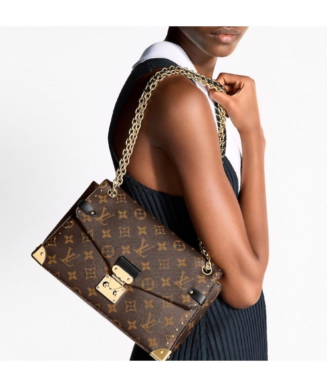 LOUIS VUITTON Коричневая сумка через плечо, фото 7