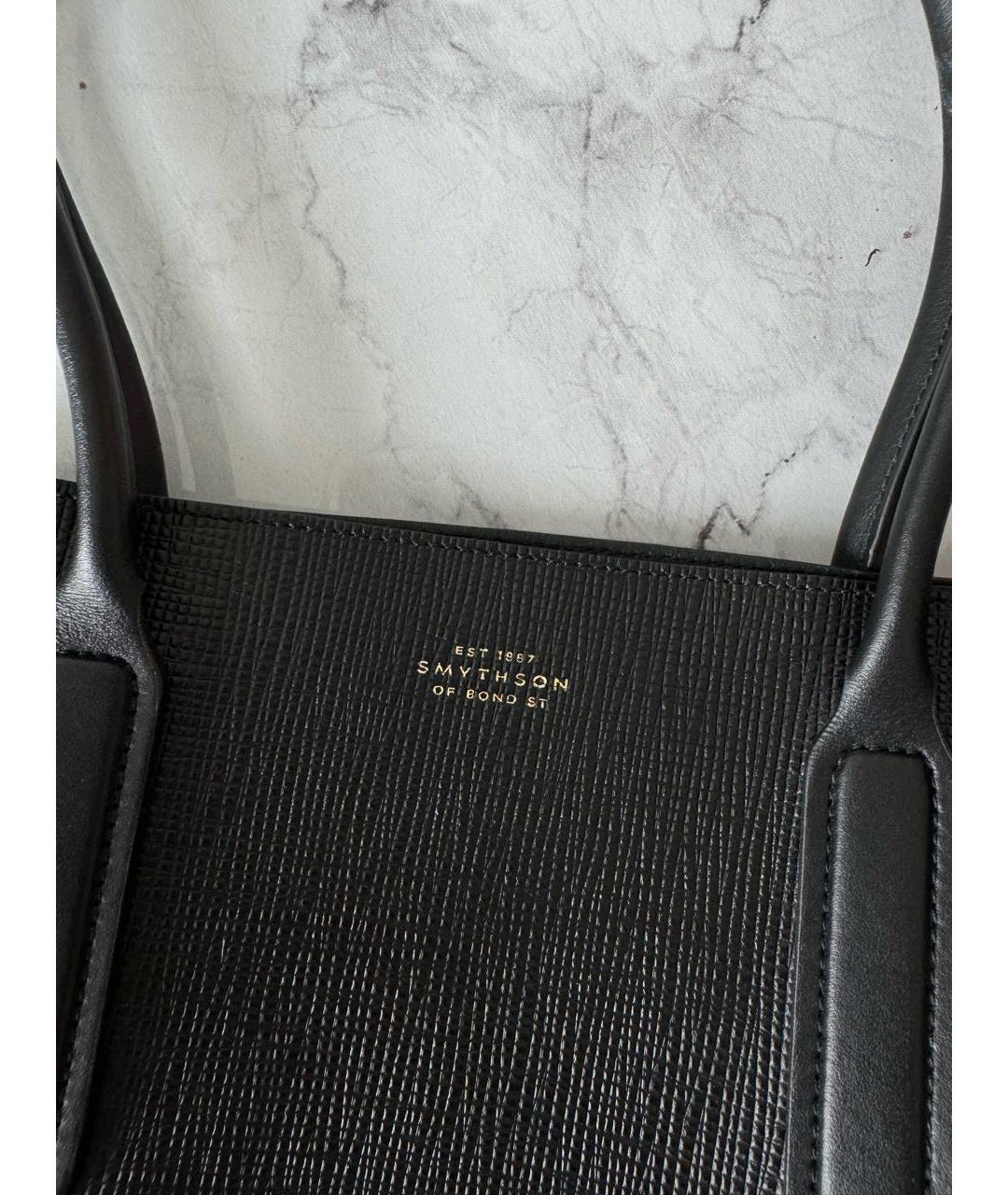 SMYTHSON Черная сумка тоут, фото 3