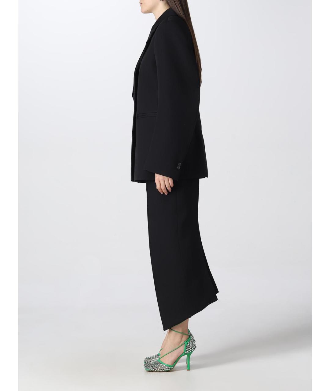BOTTEGA VENETA Черные шерстяные прямые брюки, фото 7