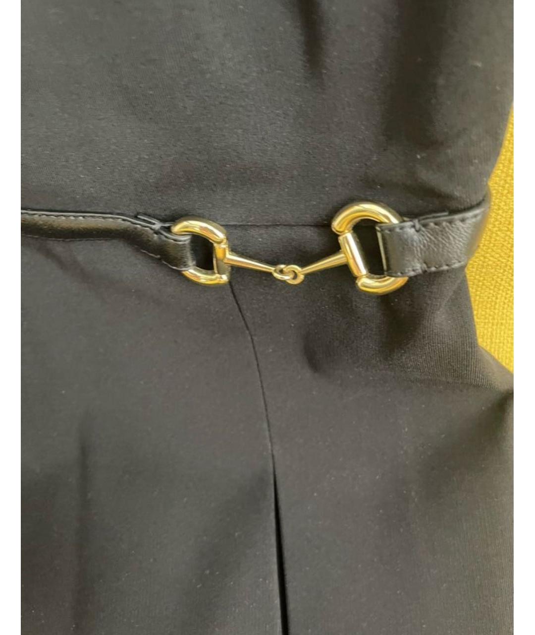 GUCCI Черное вискозное коктейльное платье, фото 4