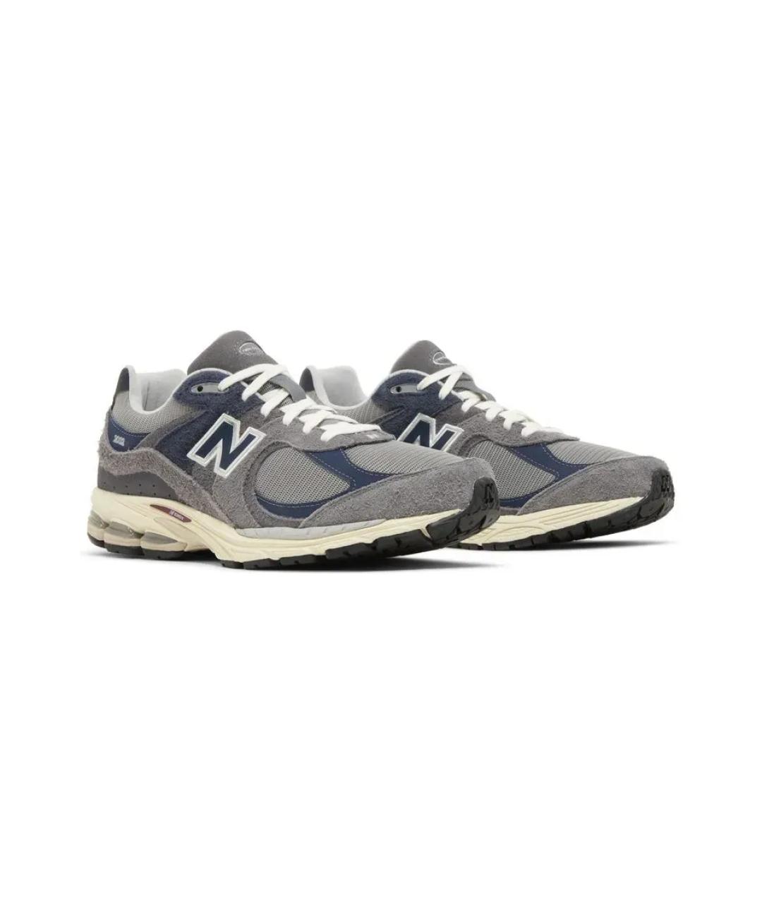 NEW BALANCE Серые замшевые низкие кроссовки / кеды, фото 2