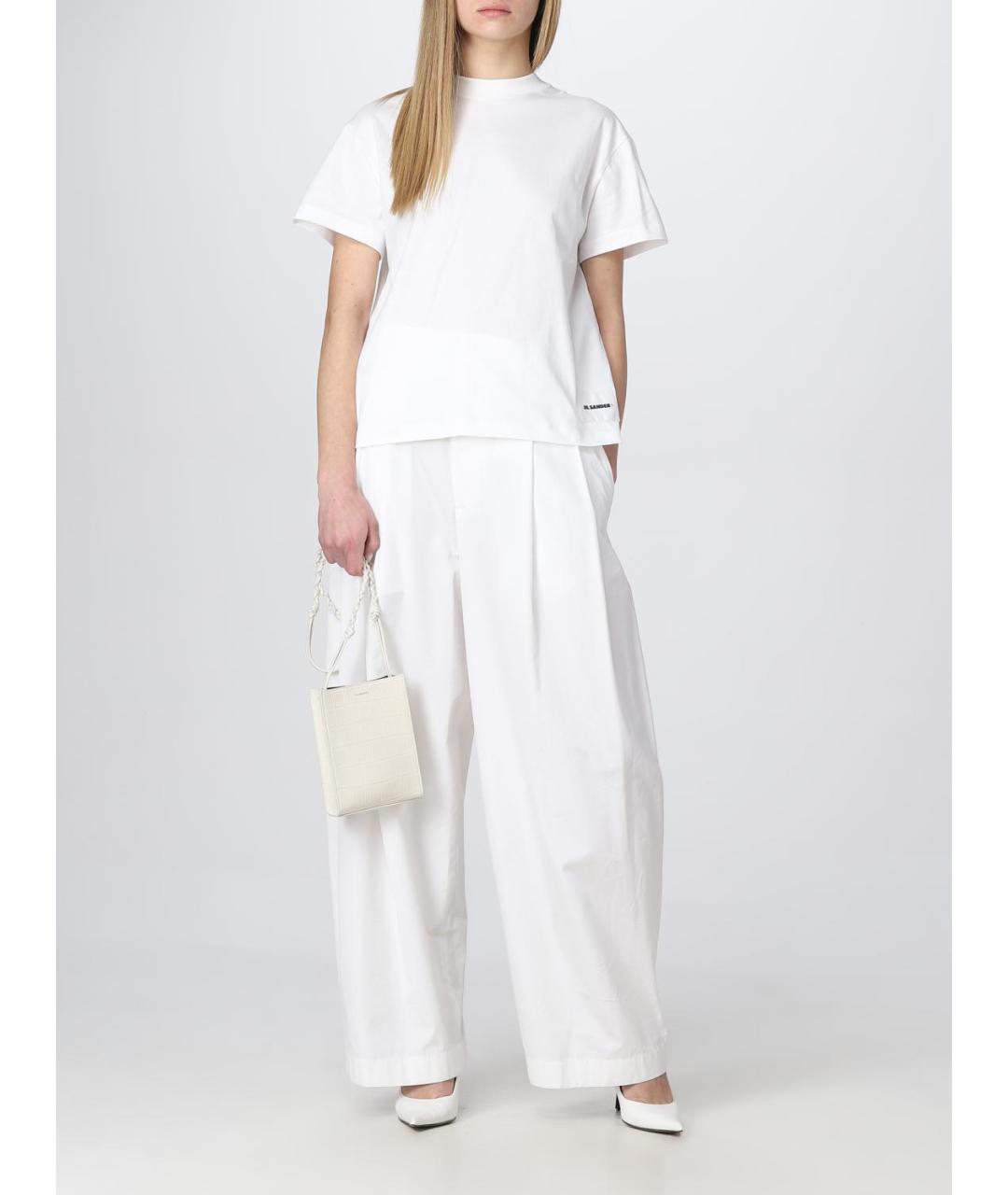JIL SANDER Белая футболка, фото 6
