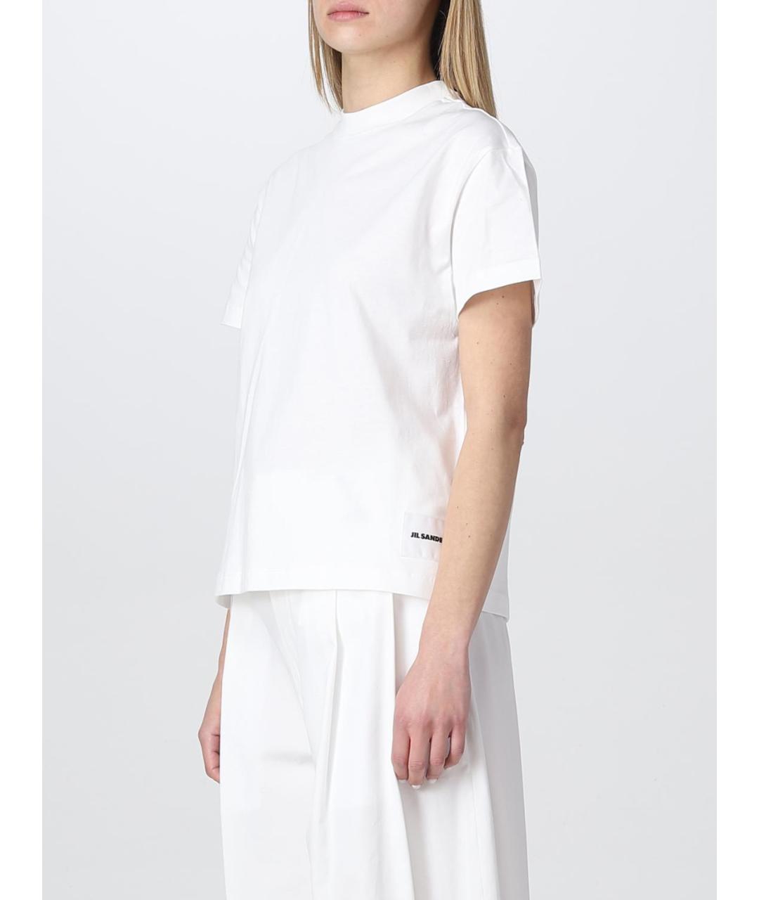 JIL SANDER Белая футболка, фото 4