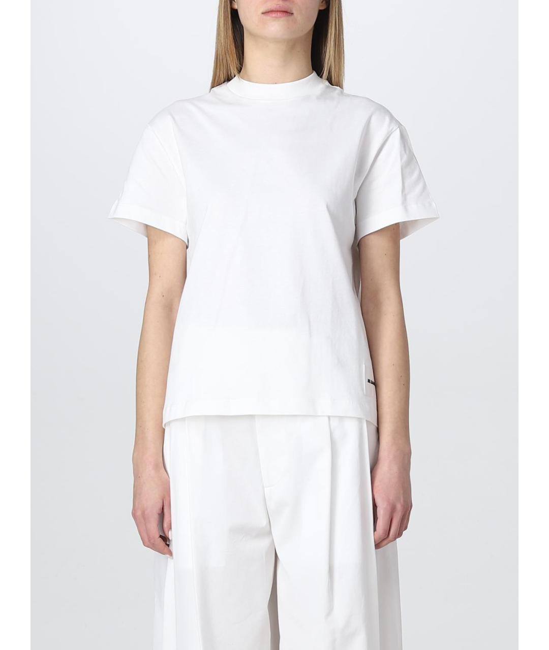 JIL SANDER Белая футболка, фото 2