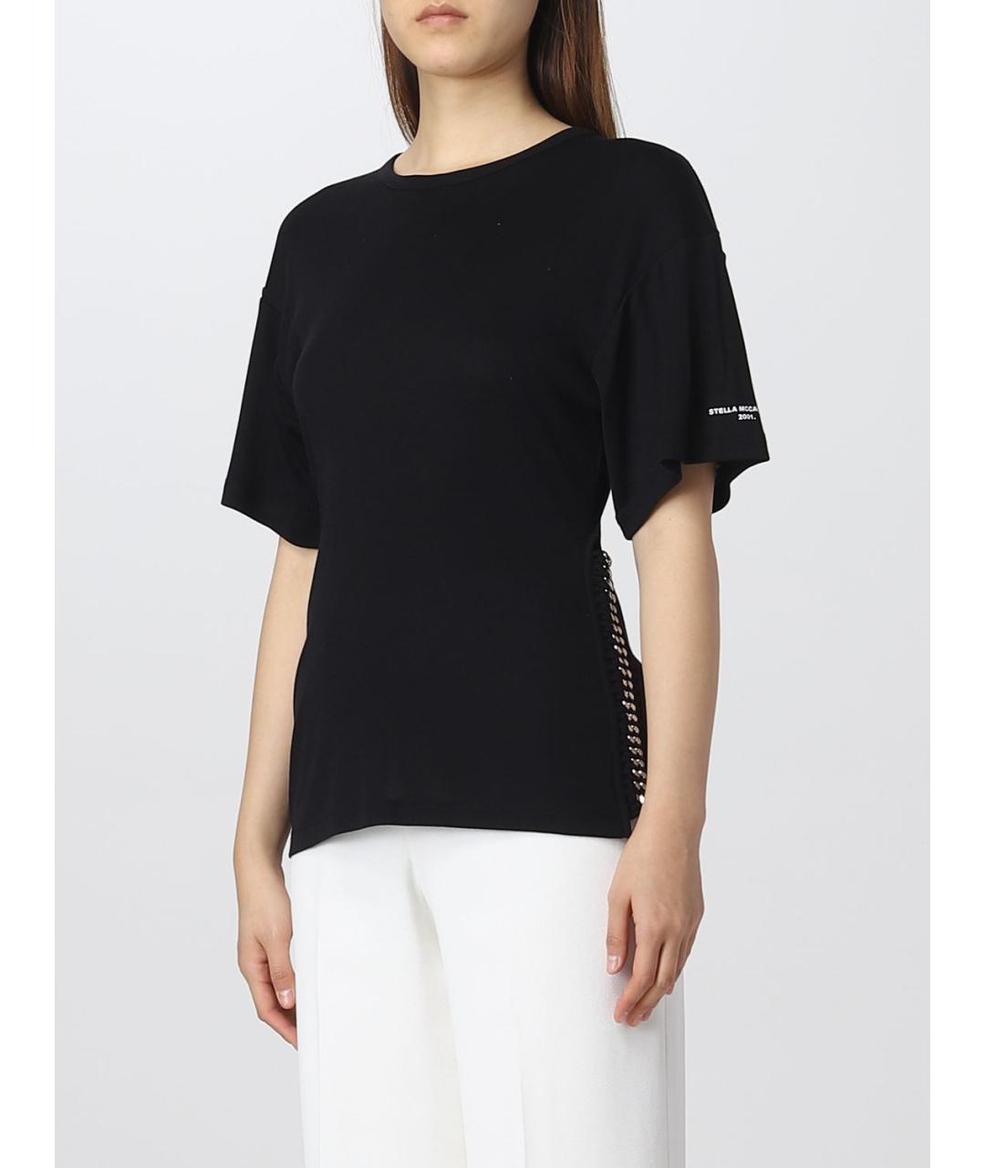 STELLA MCCARTNEY Черная футболка, фото 4