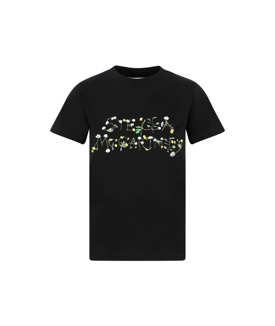 STELLA MCCARTNEY Черная хлопковая футболка, фото 1