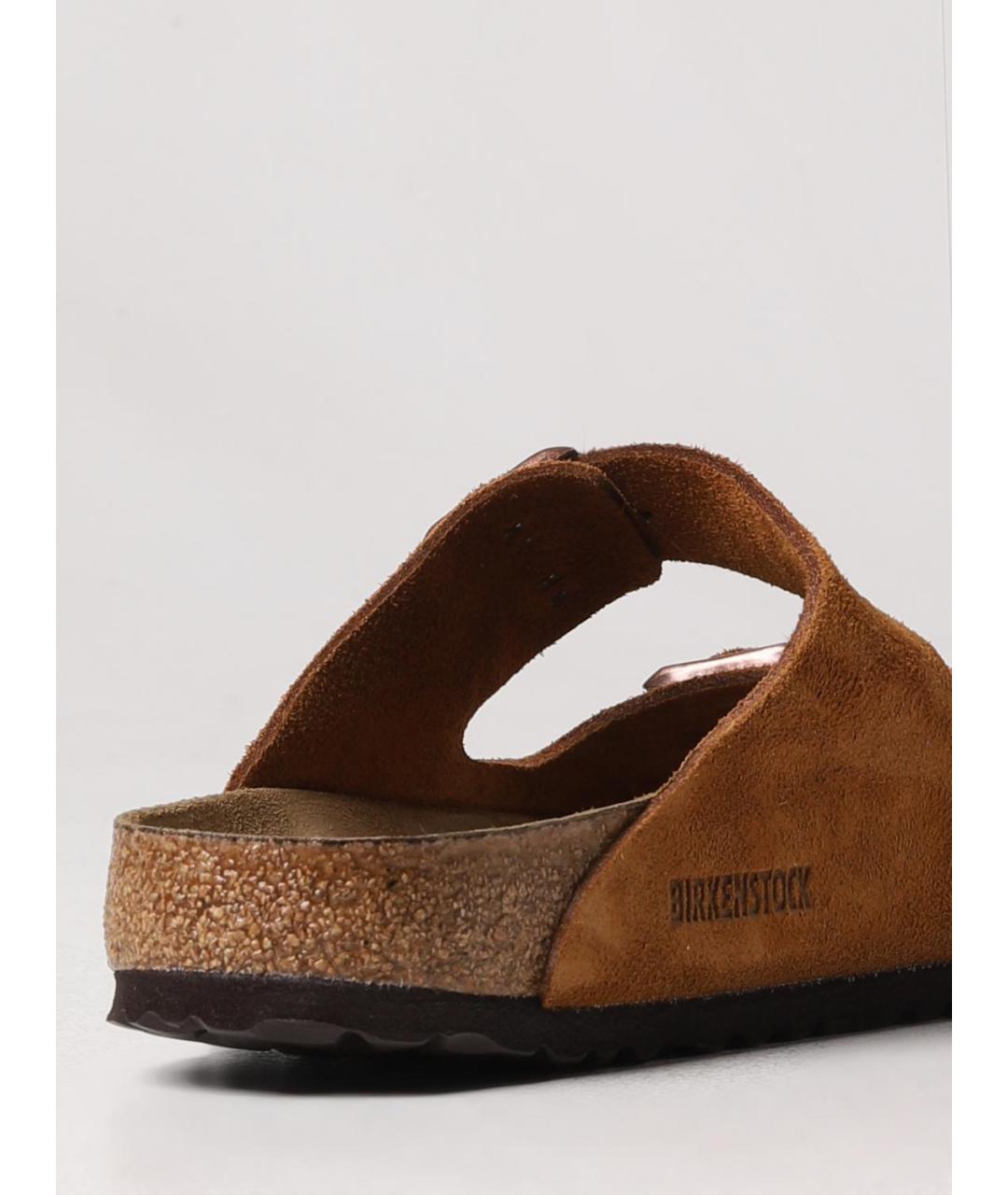 BIRKENSTOCK Коричневые шлепанцы, фото 3