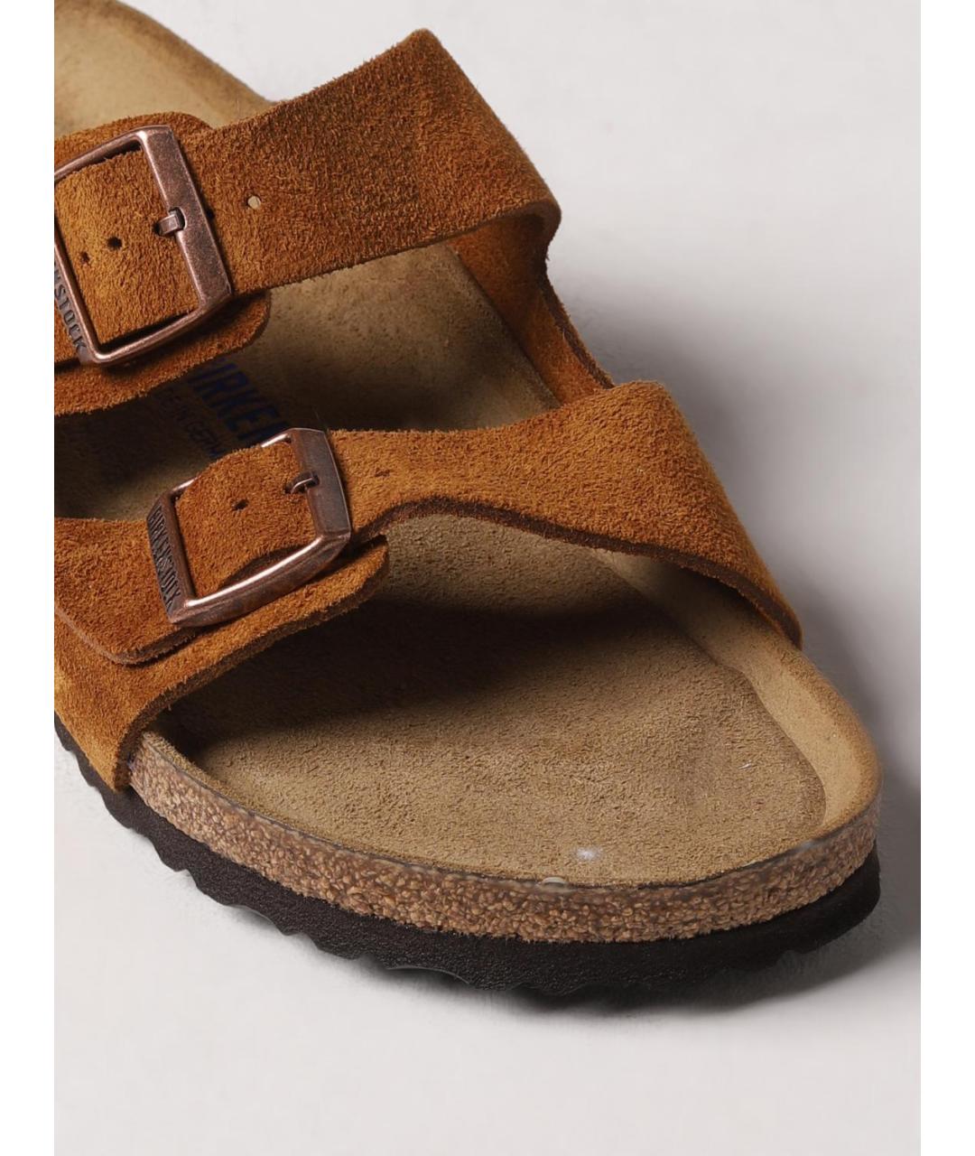 BIRKENSTOCK Коричневые шлепанцы, фото 4