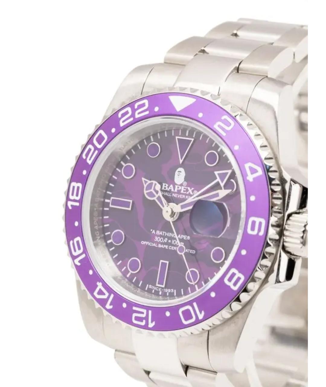 A BATHING APE Фиолетовые часы, фото 2