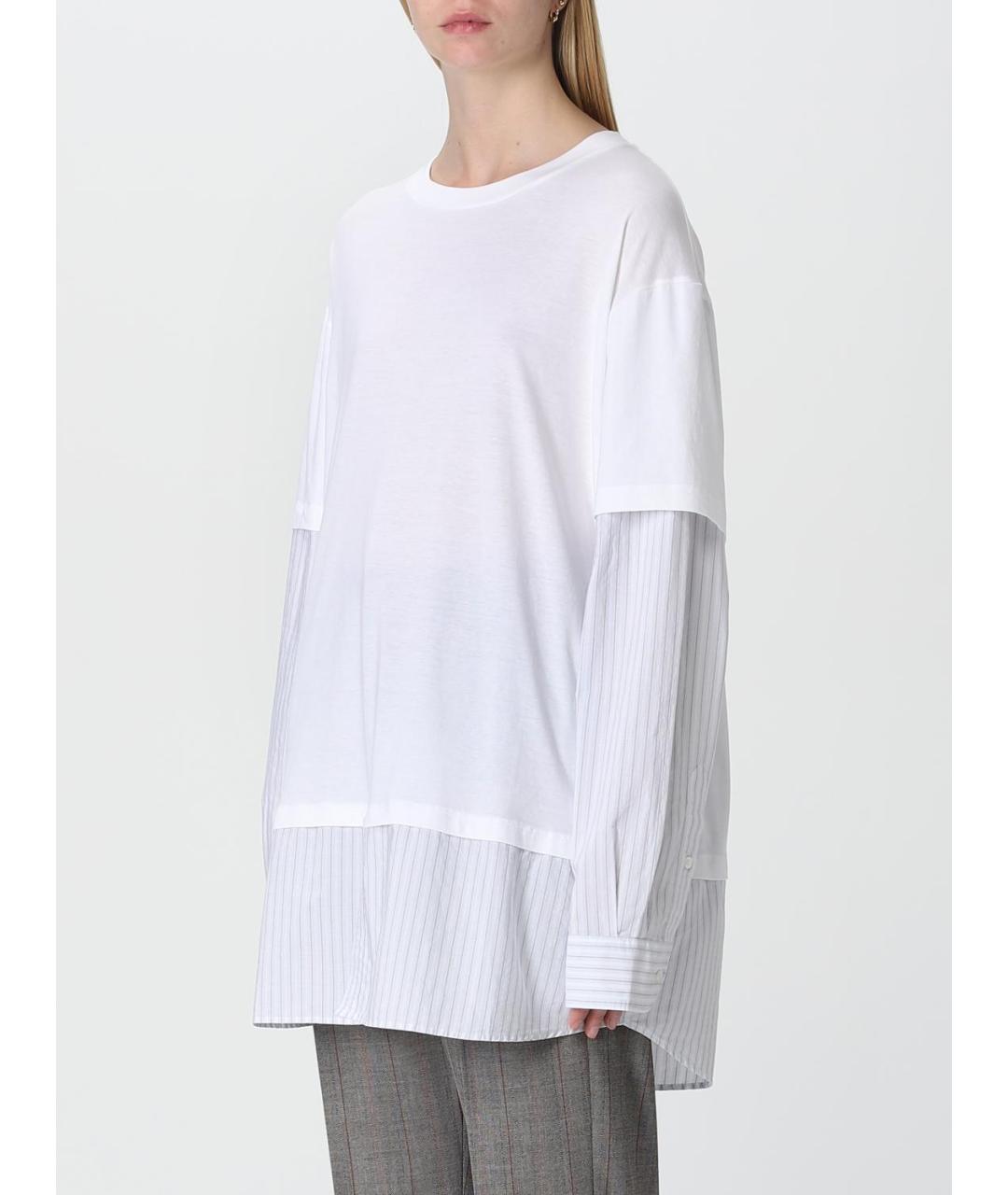 MAISON MARGIELA Белая хлопковая футболка, фото 5