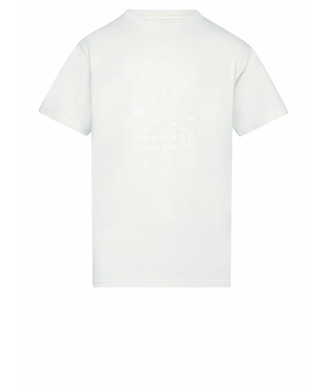 MAISON MARGIELA Белая хлопковая футболка, фото 1