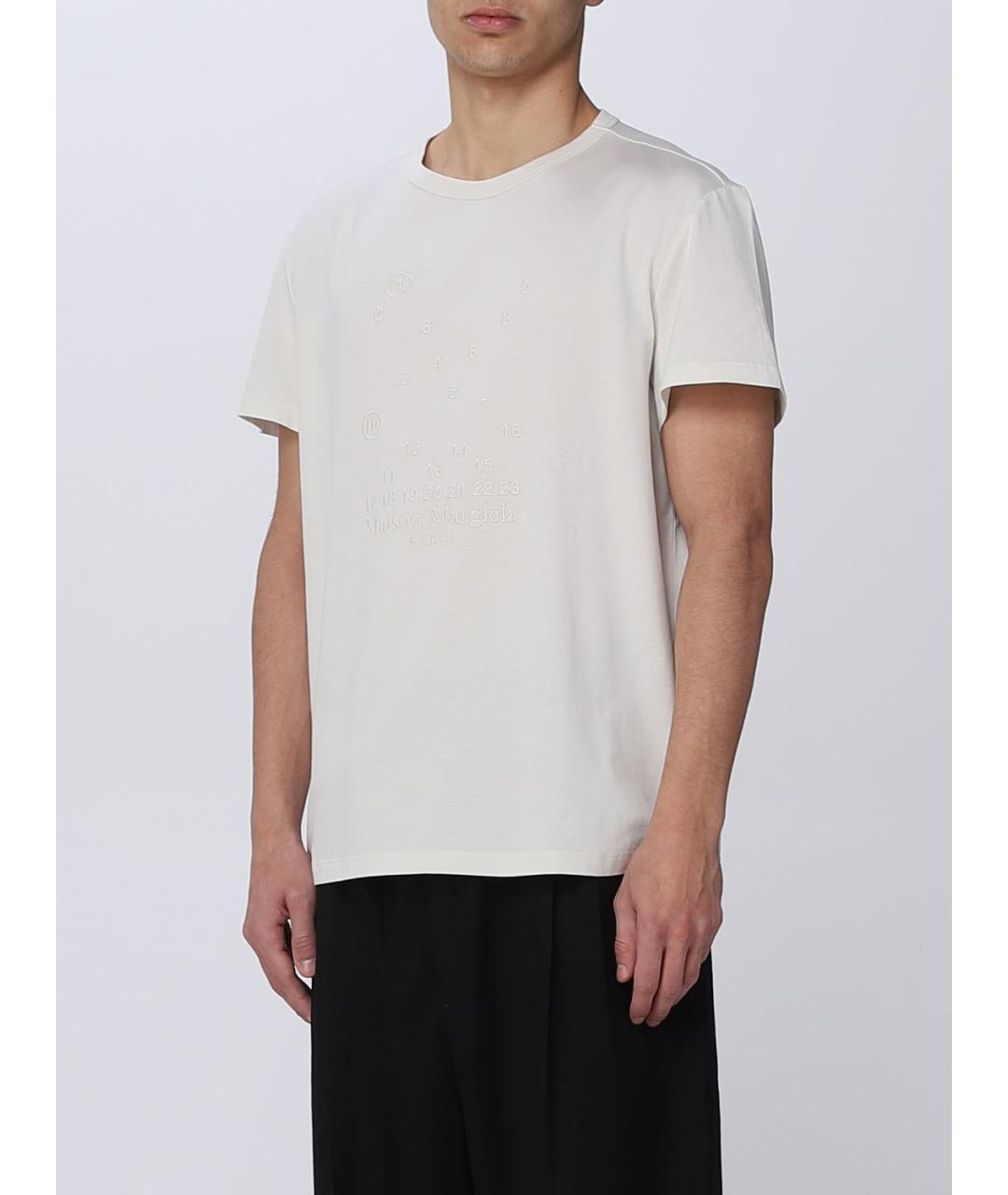 MAISON MARGIELA Белая хлопковая футболка, фото 5