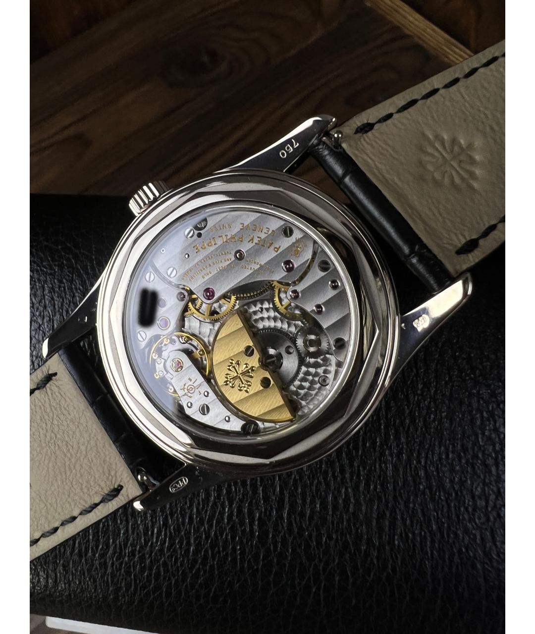 PATEK PHILIPPE Черные часы из белого золота, фото 4