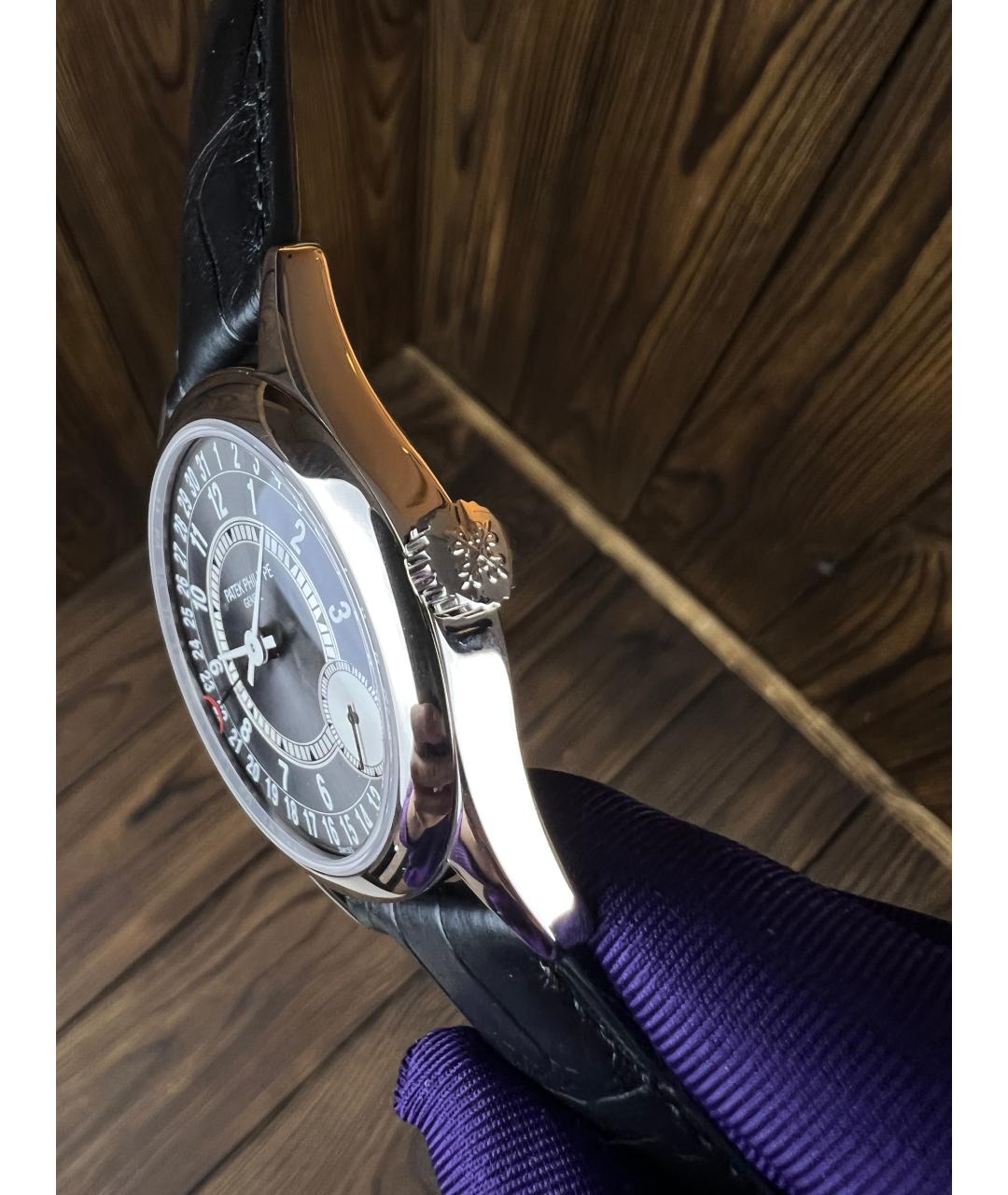 PATEK PHILIPPE Черные часы из белого золота, фото 5