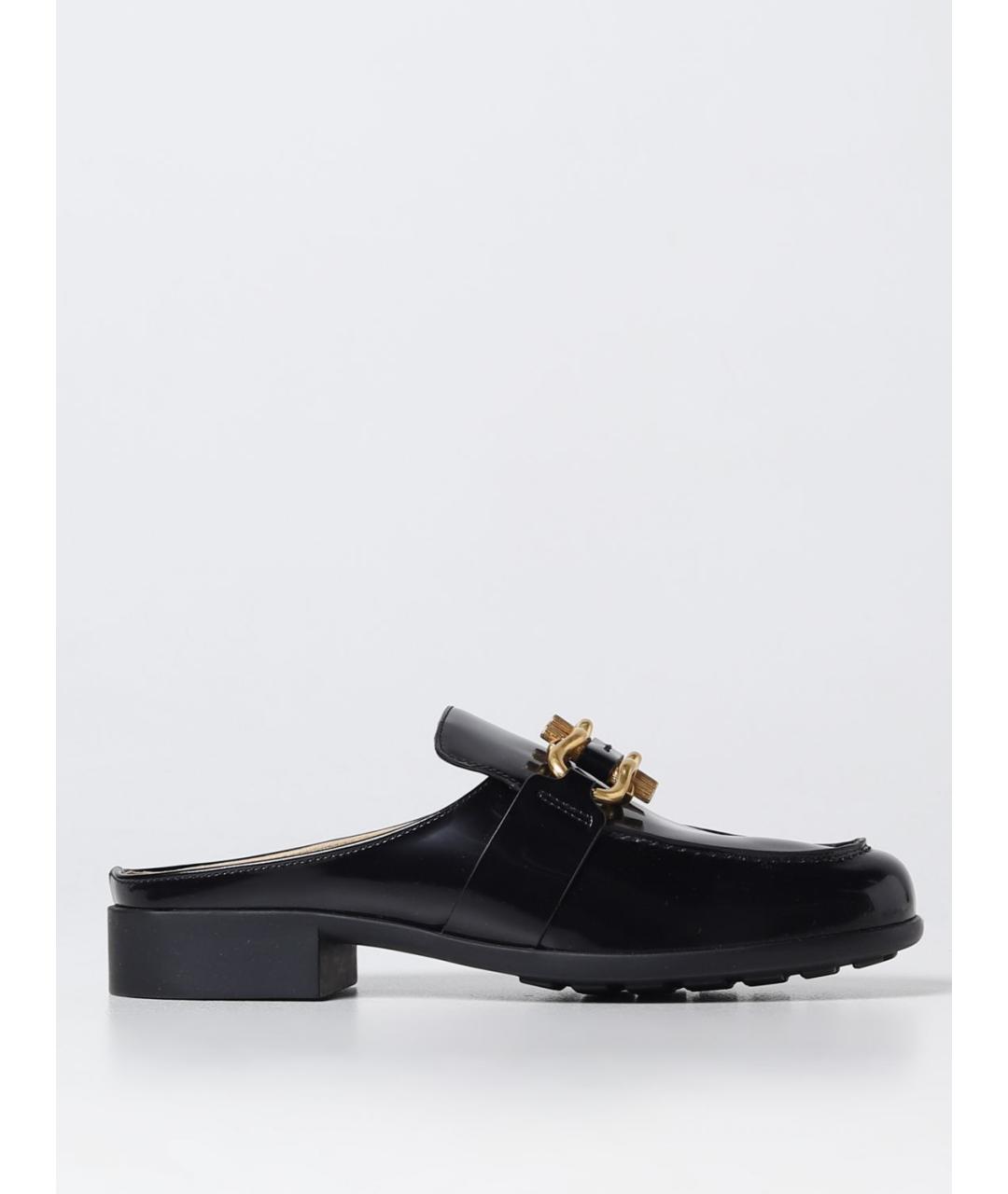 BOTTEGA VENETA Черные сабо из лакированной кожи, фото 5