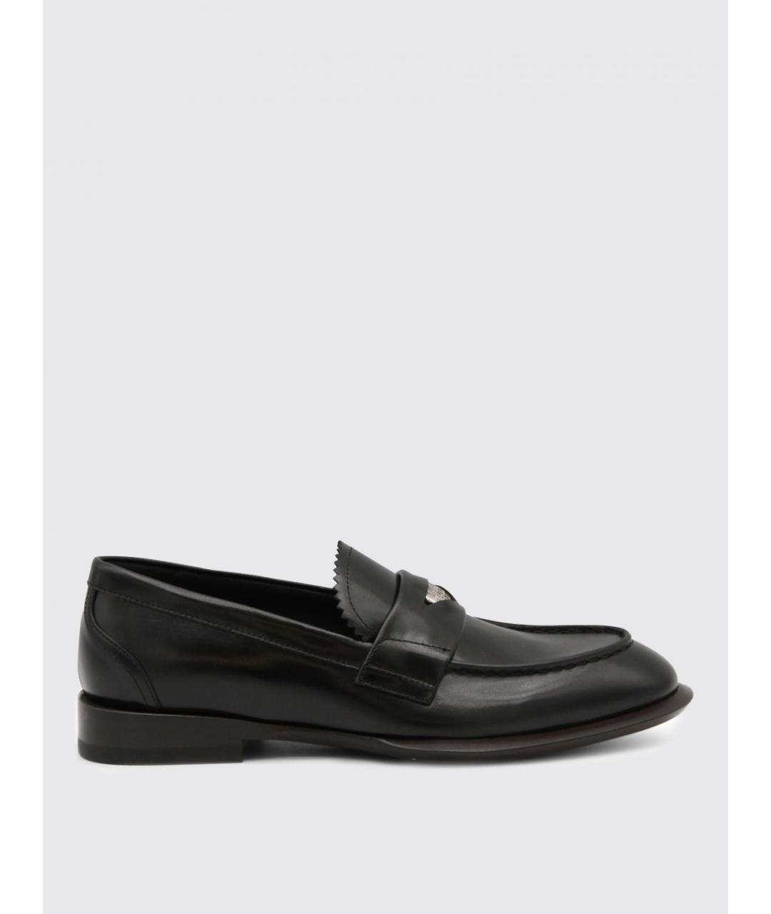 ALEXANDER MCQUEEN Черные кожаные лоферы, фото 4