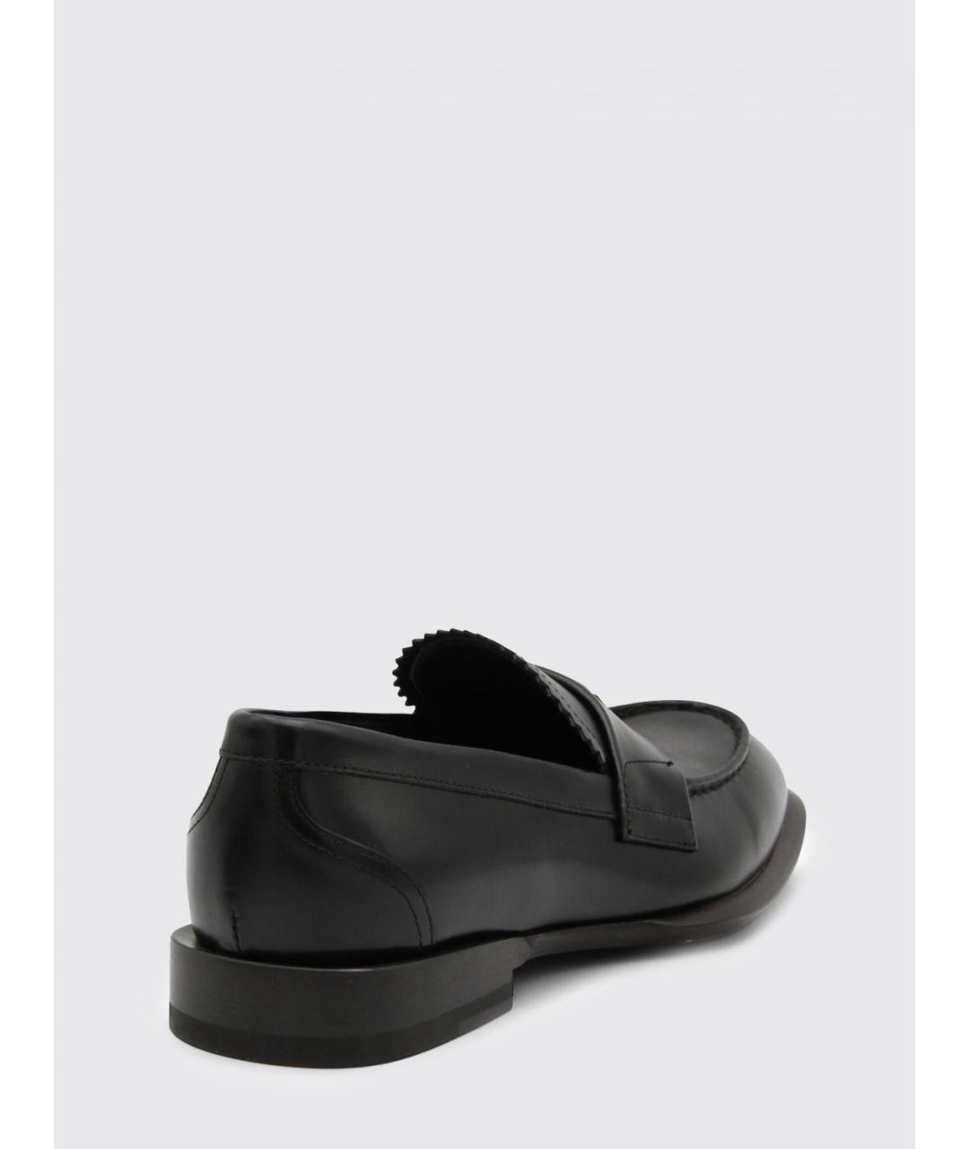 ALEXANDER MCQUEEN Черные кожаные лоферы, фото 3