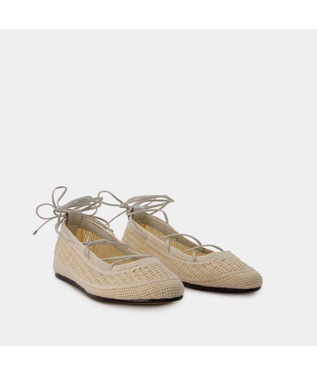 ISABEL MARANT Бежевые текстильные балетки, фото 2