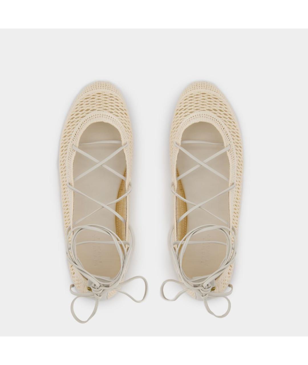 ISABEL MARANT Бежевые текстильные балетки, фото 4