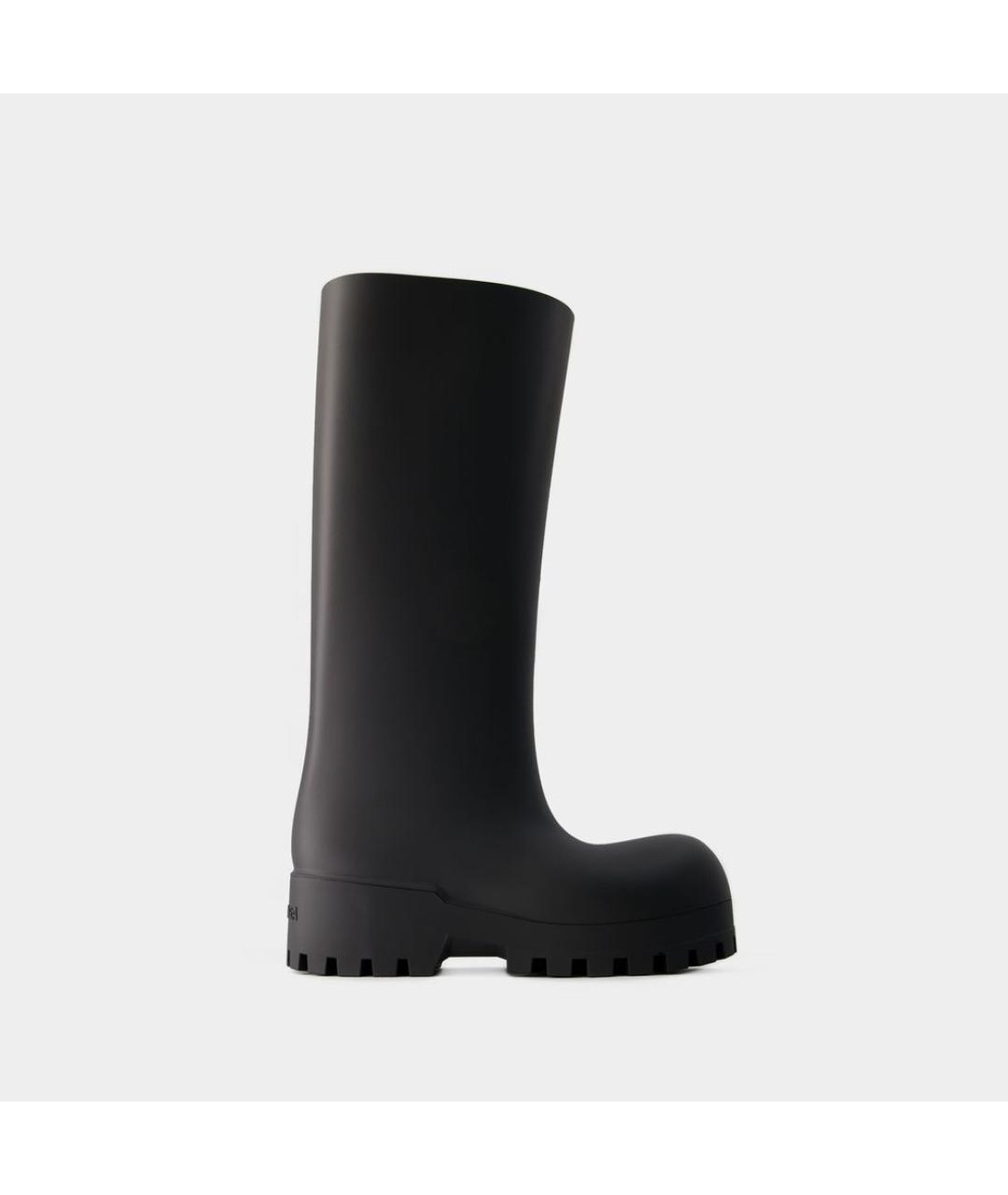 BALENCIAGA Черные резиновые сапоги, фото 2
