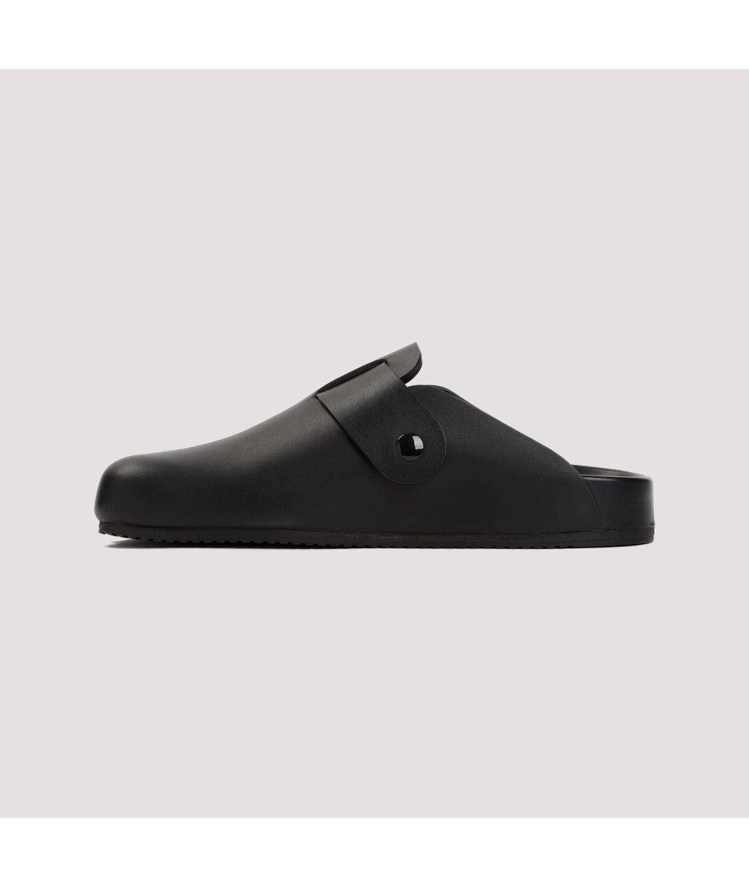 BALENCIAGA Черные кожаные сабо, фото 3