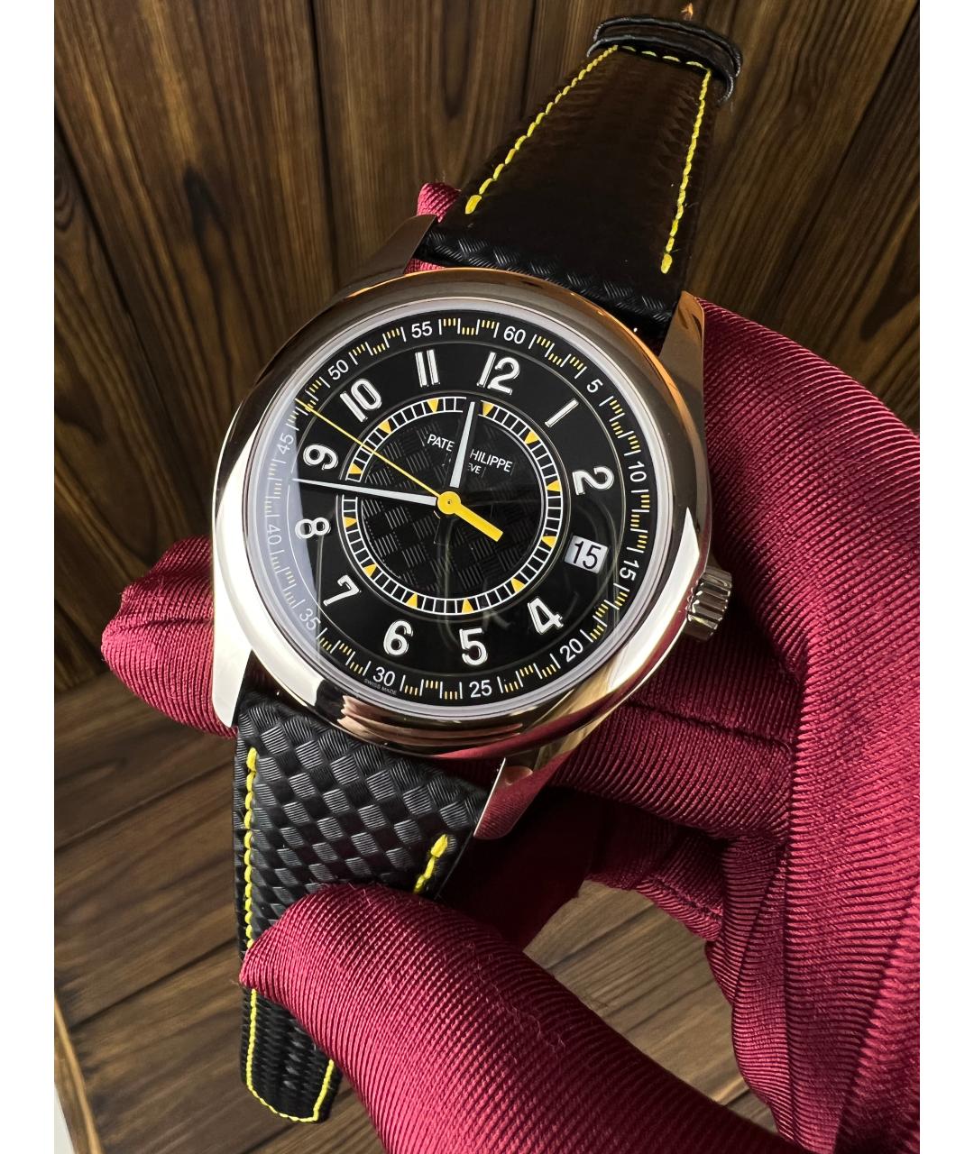 PATEK PHILIPPE Черные часы из белого золота, фото 3