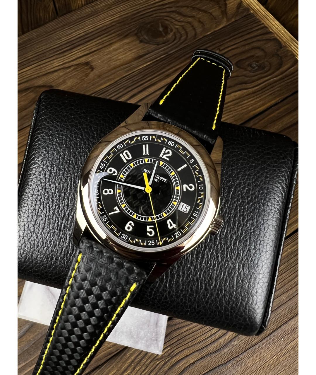 PATEK PHILIPPE Черные часы из белого золота, фото 2