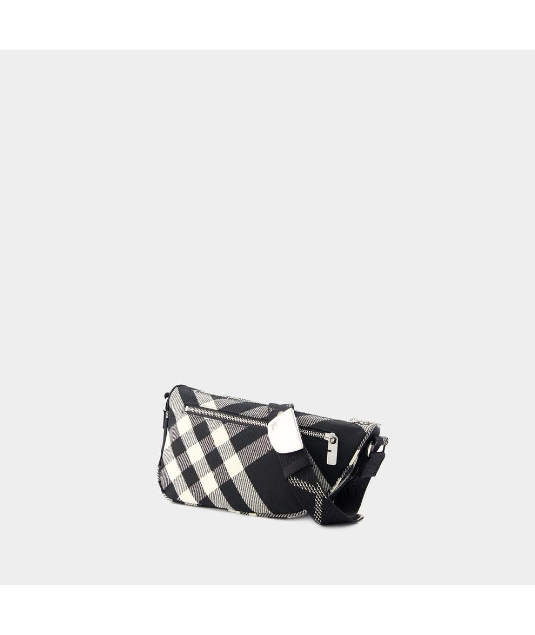 BURBERRY Черная синтетическая сумка через плечо, фото 2