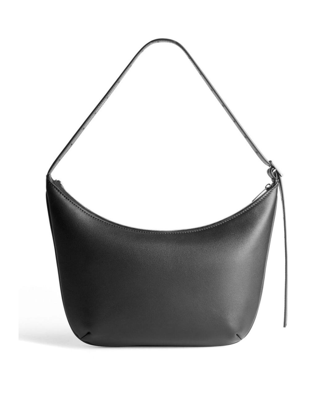 BALENCIAGA Черная кожаная сумка через плечо, фото 3