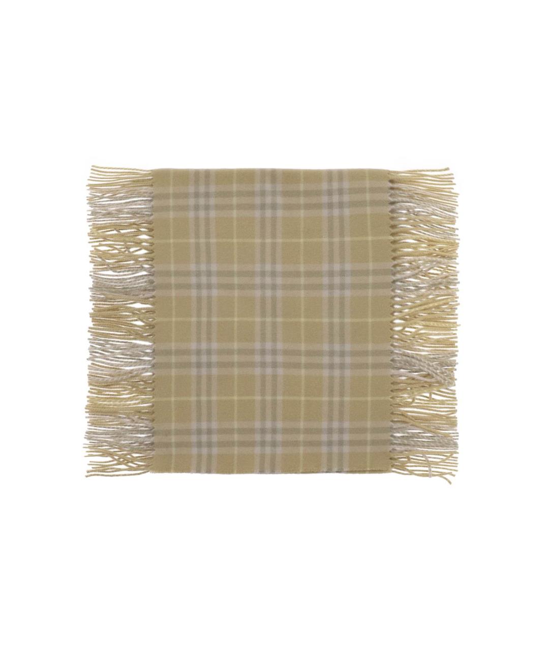 BURBERRY Бежевый кашемировый шарф, фото 2