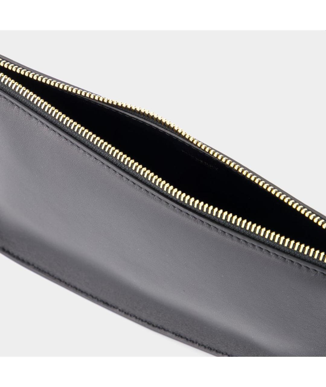 BURBERRY Черная кожаная сумка через плечо, фото 4