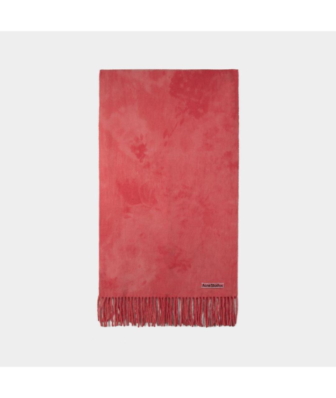 ACNE STUDIOS Розовый шерстяной шарф, фото 2