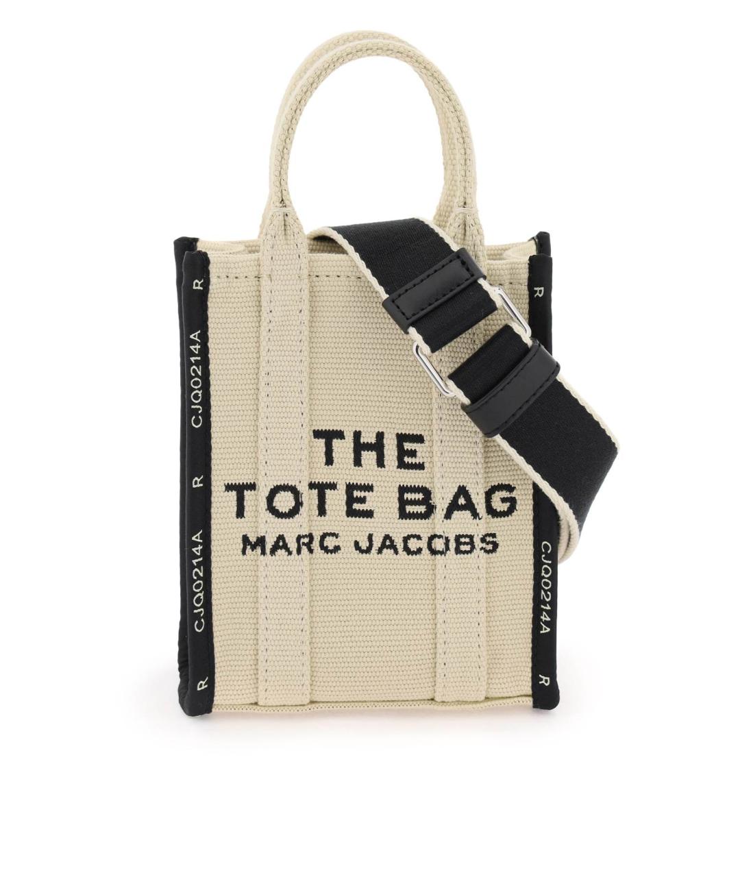 MARC JACOBS Бежевая хлопковая сумка тоут, фото 2