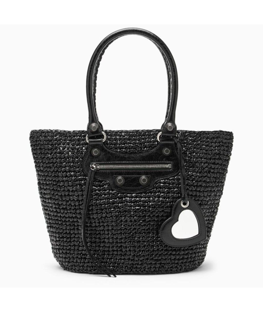 BALENCIAGA Черная сумка тоут, фото 6