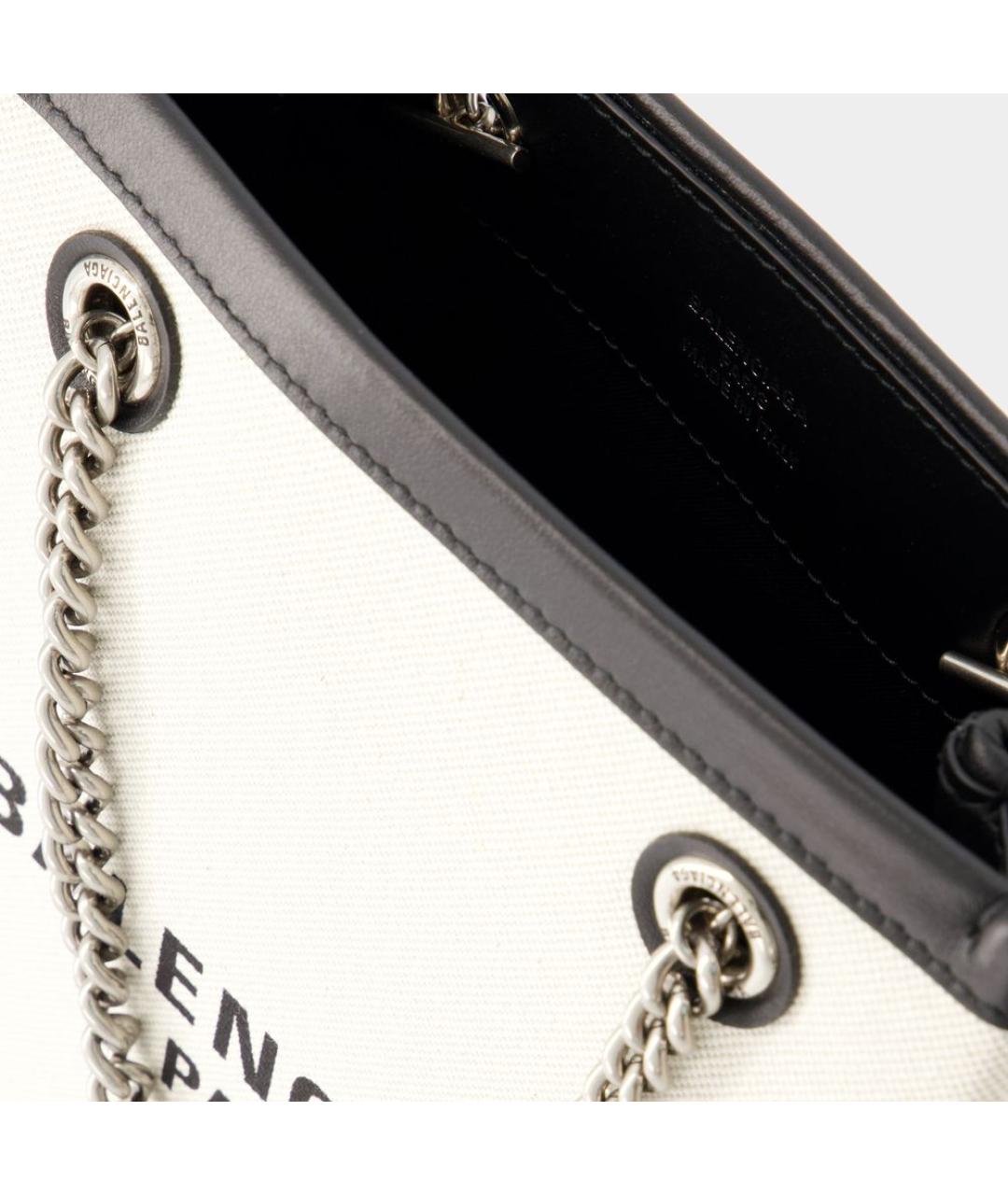 BALENCIAGA Бежевая тканевая сумка тоут, фото 4