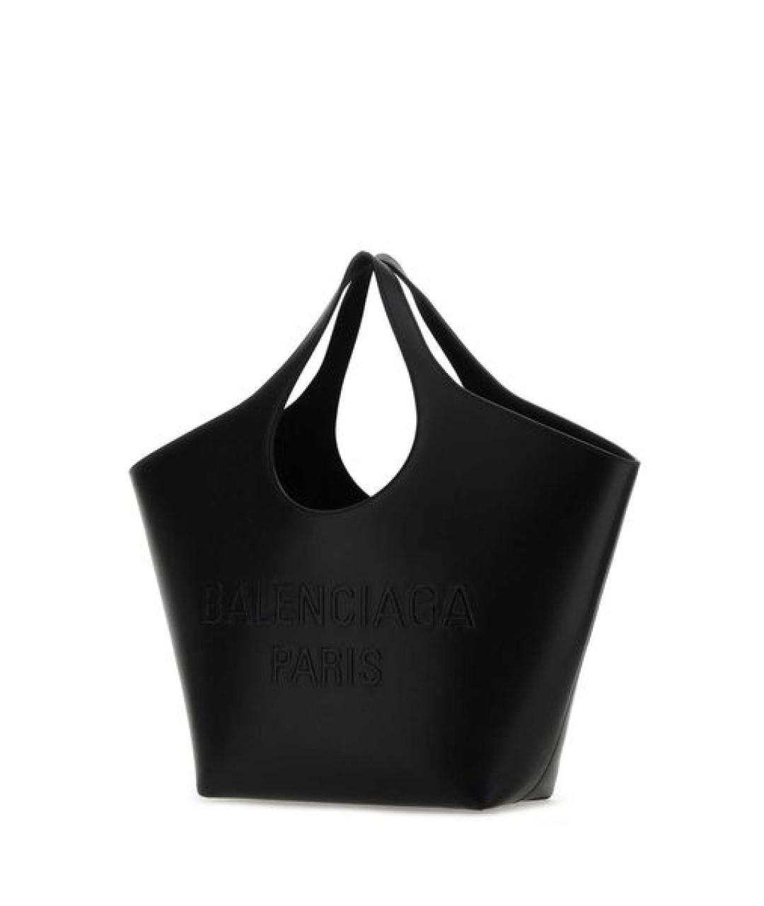 BALENCIAGA Черная кожаная сумка тоут, фото 3