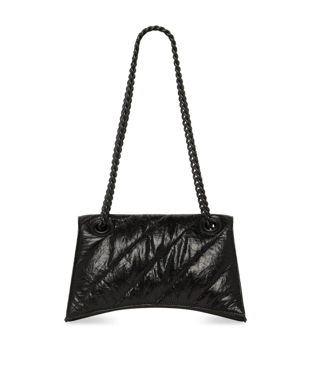 BALENCIAGA Черная кожаная сумка через плечо, фото 2