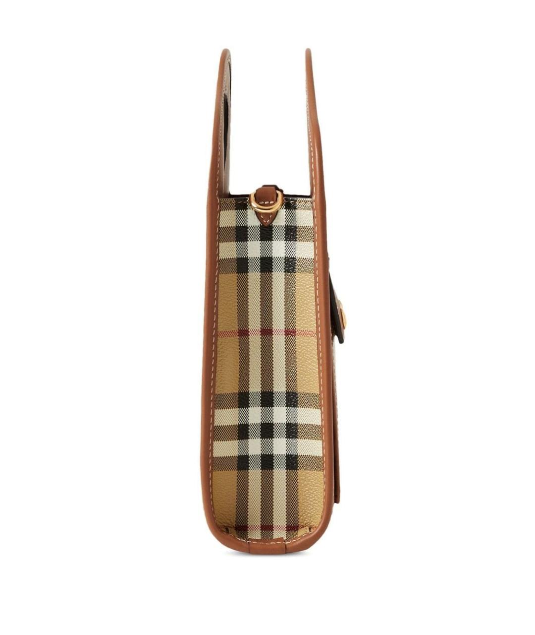 BURBERRY Коричневая сумка с короткими ручками, фото 3