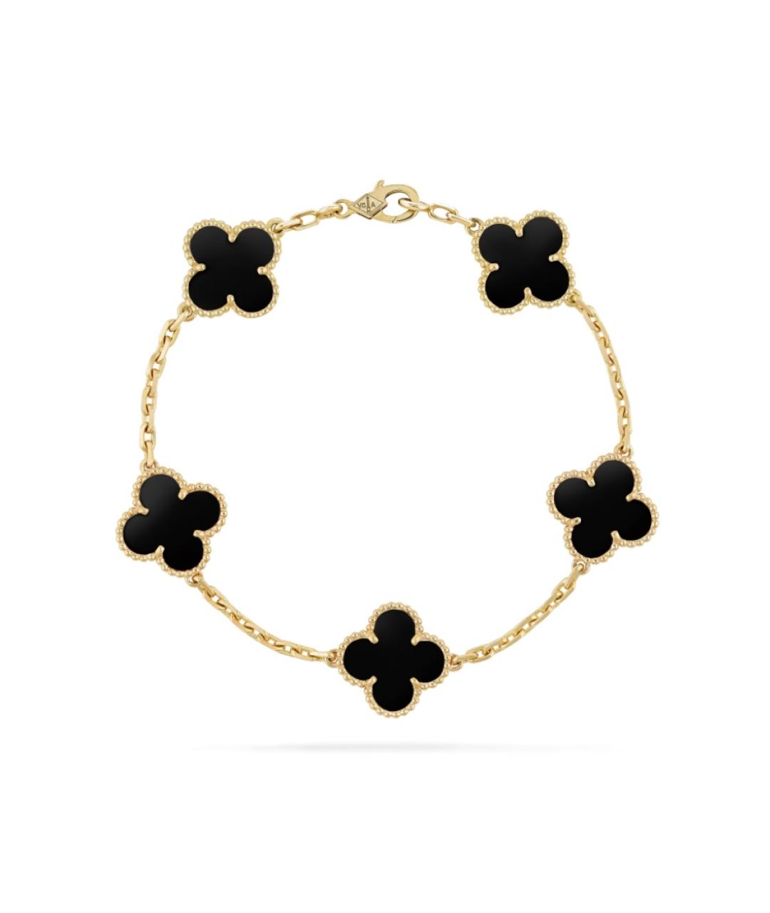 VAN CLEEF & ARPELS Черный браслет из желтого золота, фото 1