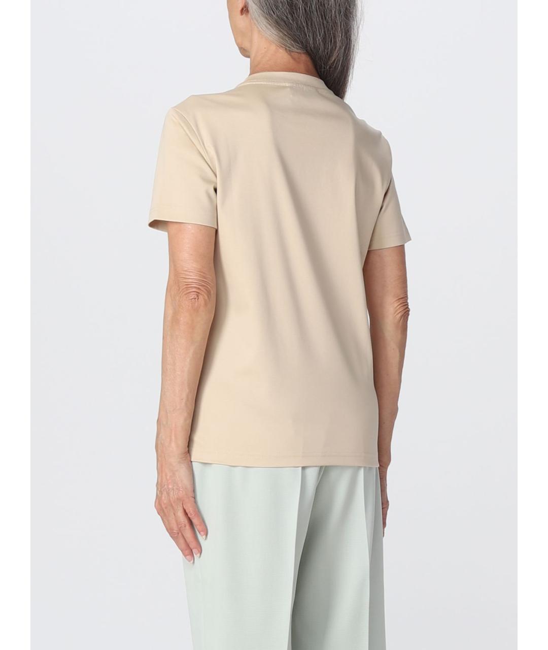LANVIN Бежевая футболка, фото 4