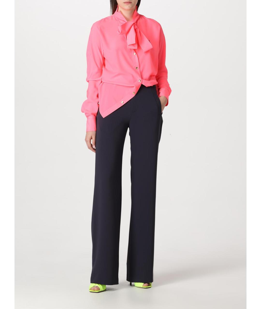 VIVIENNE WESTWOOD Синие синтетические прямые брюки, фото 3