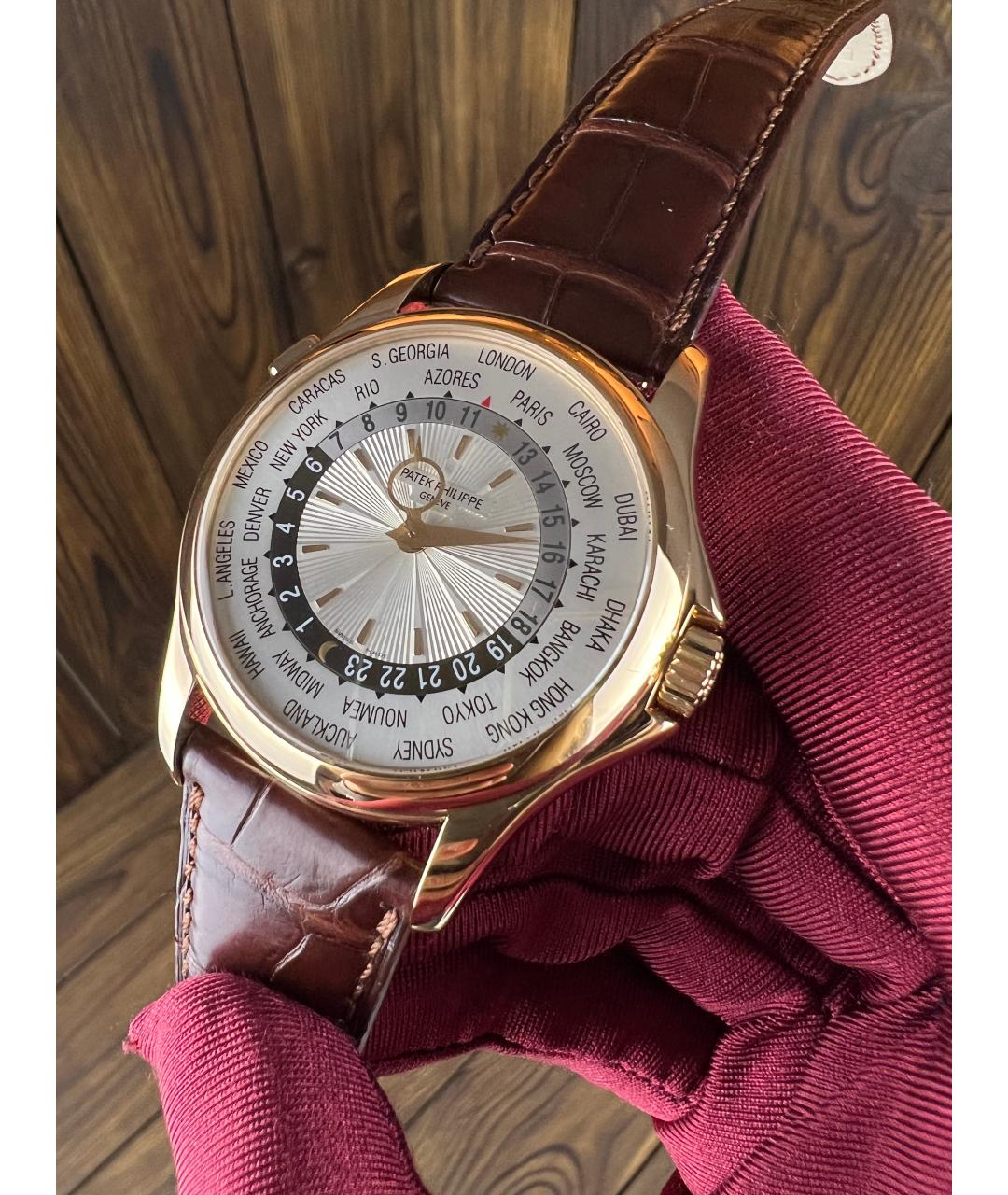 PATEK PHILIPPE Коричневые часы из розового золота, фото 3