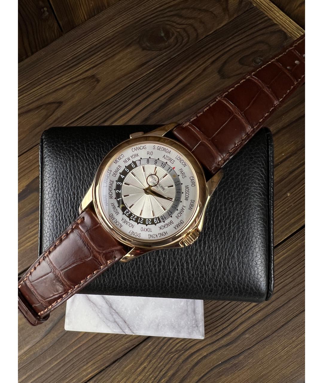 PATEK PHILIPPE Коричневые часы из розового золота, фото 2